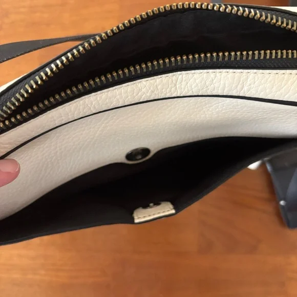 Coach Charles Leather Camera Messenger Bag - F26077 - White/Black - Picture 8 of 13